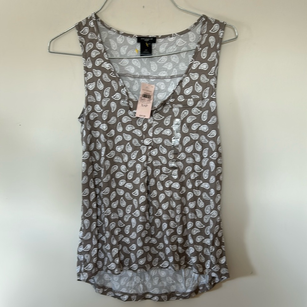 Ann Taylor sleeveless pull on 100% rayon top sleeveless size xsp new with tags